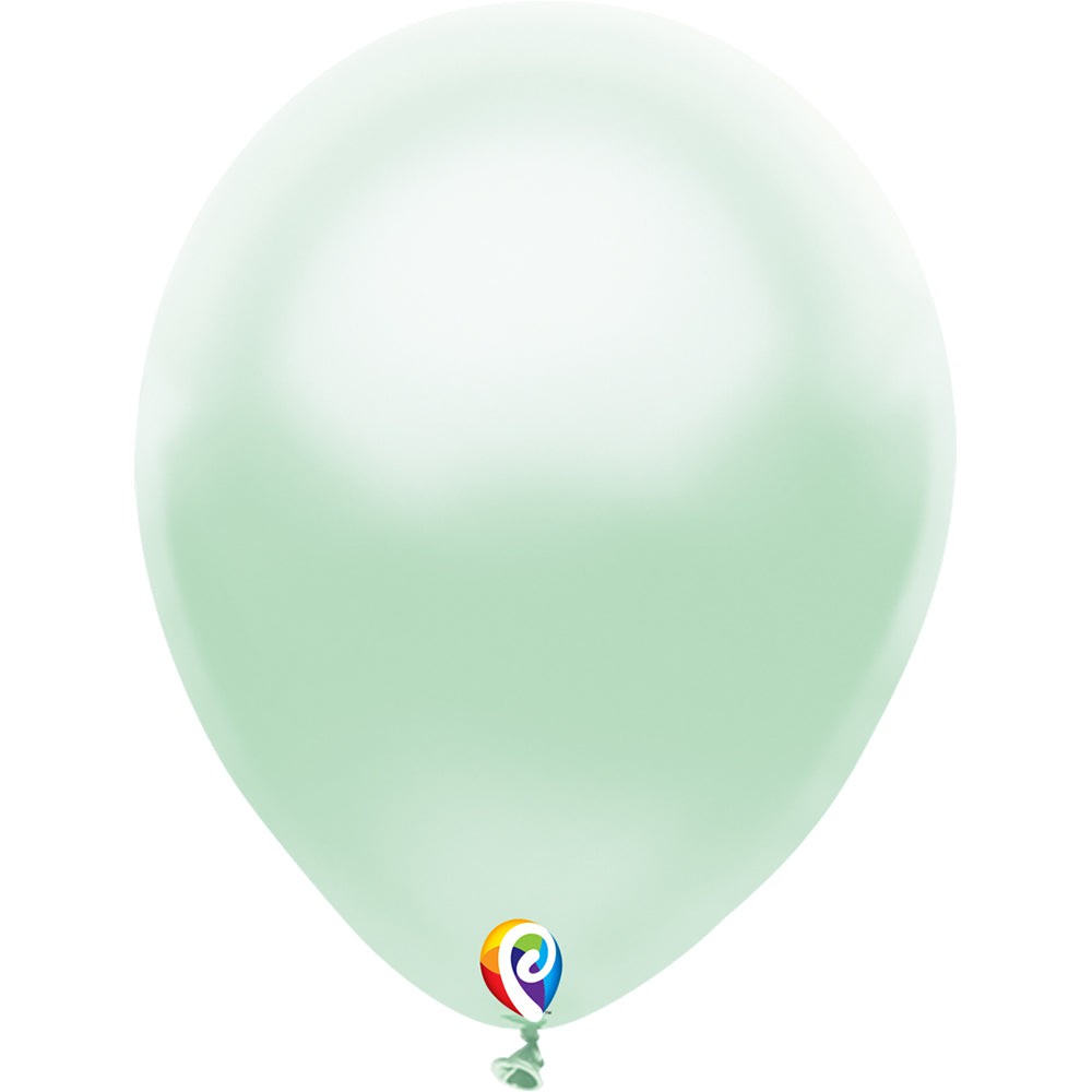 10 ballons Vert Menthe standard 30 cm