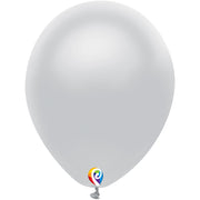 Funsational 7 inch FUNSATIONAL METALLIC SILVER Latex Balloons 21403-F