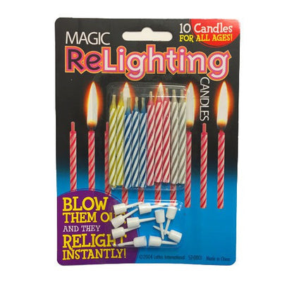 LA Balloons MAGIC RELIGHTING CANDLES (10PK) Candles 00445