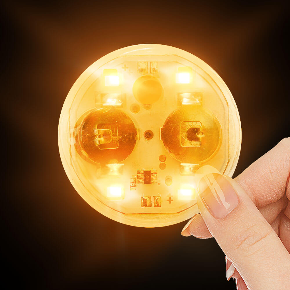 Orange Sticky Lites Bright LED Party Decoration Lights