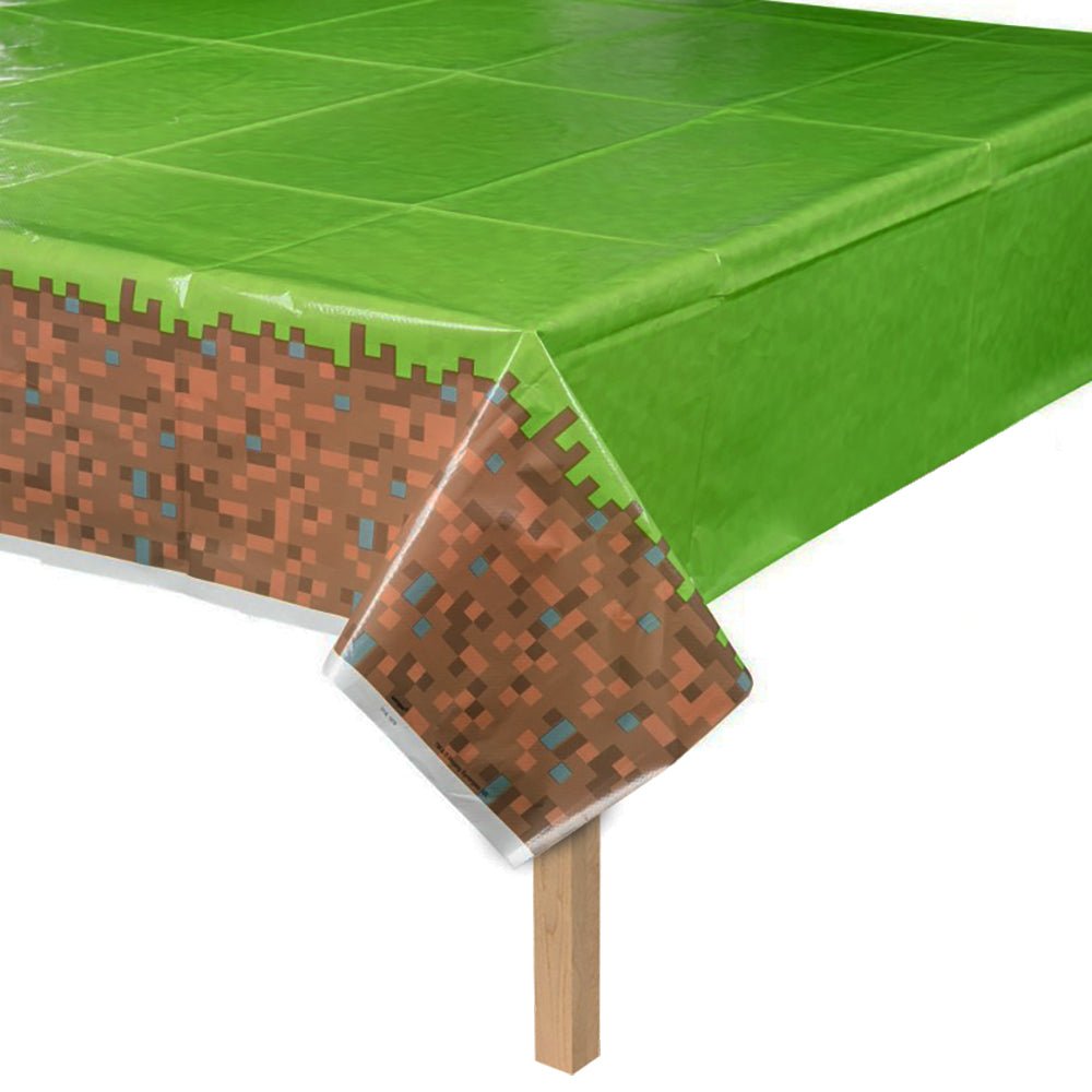 54 in X 84 in Unique Minecraft Plastic Table Cover - 79403