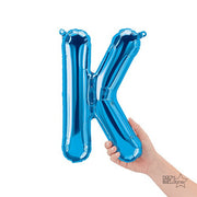 Northstar 16 inch LETTER K - NORTHSTAR - BLUE (AIR-FILL ONLY) Foil Balloon 00541-01-N-P