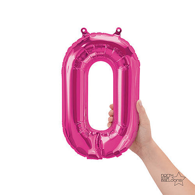Northstar 16 inch LETTER O - NORTHSTAR - MAGENTA (AIR-FILL ONLY) Foil Balloon 00519-01-N-P