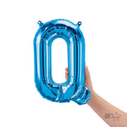 Northstar 16 inch LETTER Q - NORTHSTAR - BLUE (AIR-FILL ONLY) Foil Balloon 00547-01-N-P
