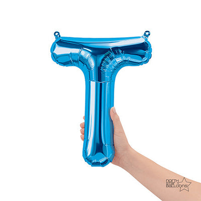 Northstar 16 inch LETTER T - NORTHSTAR - BLUE (AIR-FILL ONLY) Foil Balloon 00550-01-N-P