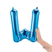 Northstar 16 inch LETTER W - NORTHSTAR - BLUE (AIR-FILL ONLY) Foil Balloon 00553-01-N-P