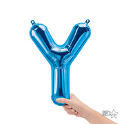 Northstar 16 inch LETTER Y - NORTHSTAR - BLUE (AIR-FILL ONLY) Foil Balloon 00555-01-N-P