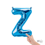 Northstar 16 inch LETTER Z - NORTHSTAR - BLUE (AIR-FILL ONLY) Foil Balloon 00556-01-N-P