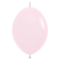 Betallatex / Sempertex 12 inch SEMPERTEX LINK-O-LOON PASTEL MATTE PINK Latex Balloons 54174-B