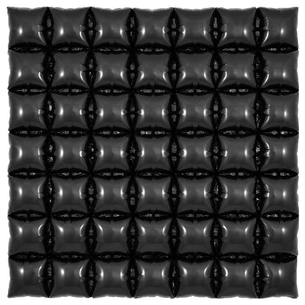 36 Inch Oaktree Waffle Panel Black Foil Balloon 609402