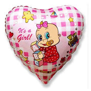 Party Brands 18 inch BABY GIRL PLAY Foil Balloon LAB107-FM