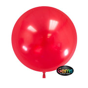 LA Balloons 18 inch GEMS BALLOON - CHERRY RED (5 PK) Plastic Balloon 00836-GB-P