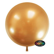 LA Balloons 22 inch GEMS BALLOON - GLITZY GOLD (3 PK) Plastic Balloon 00840-GB-P