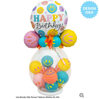 Qualatex 11 inch COLORFUL SMILE Latex Balloons