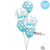 Qualatex 18 inch BIRTHDAY BOY BLUE DOTS Foil Balloon 18872-Q-U