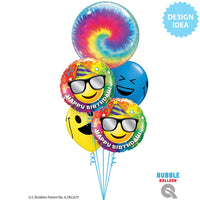 Qualatex 18 inch BIRTHDAY SMILEY Foil Balloon 49057-Q-P