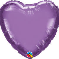 Qualatex 18 inch HEART - CHROME PURPLE Foil Balloon 89643-Q-U