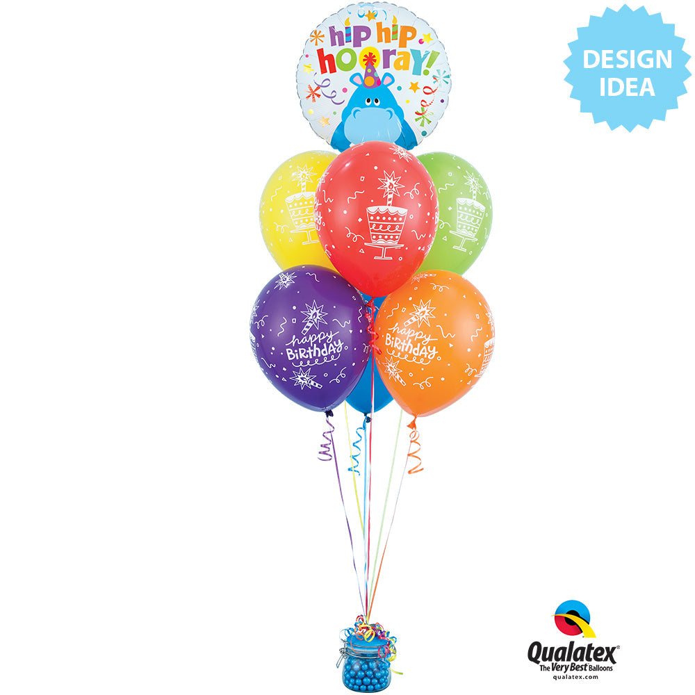 12th Birthday Balloon Confetti / Flat - Helium Filled - Bouquet — Party  Planet