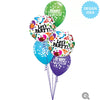 Qualatex 18 inch LET'S PARTY GNOME Foil Balloon 23160-Q-U