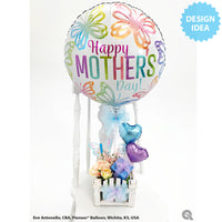 Qualatex 18 inch MOTHER'S DAY PASTEL BUTTERFLY Foil Balloon 17514-Q-U