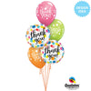 Qualatex 18 inch THANK YOU DOTS UPON DOTS Foil Balloon 49214-Q-P