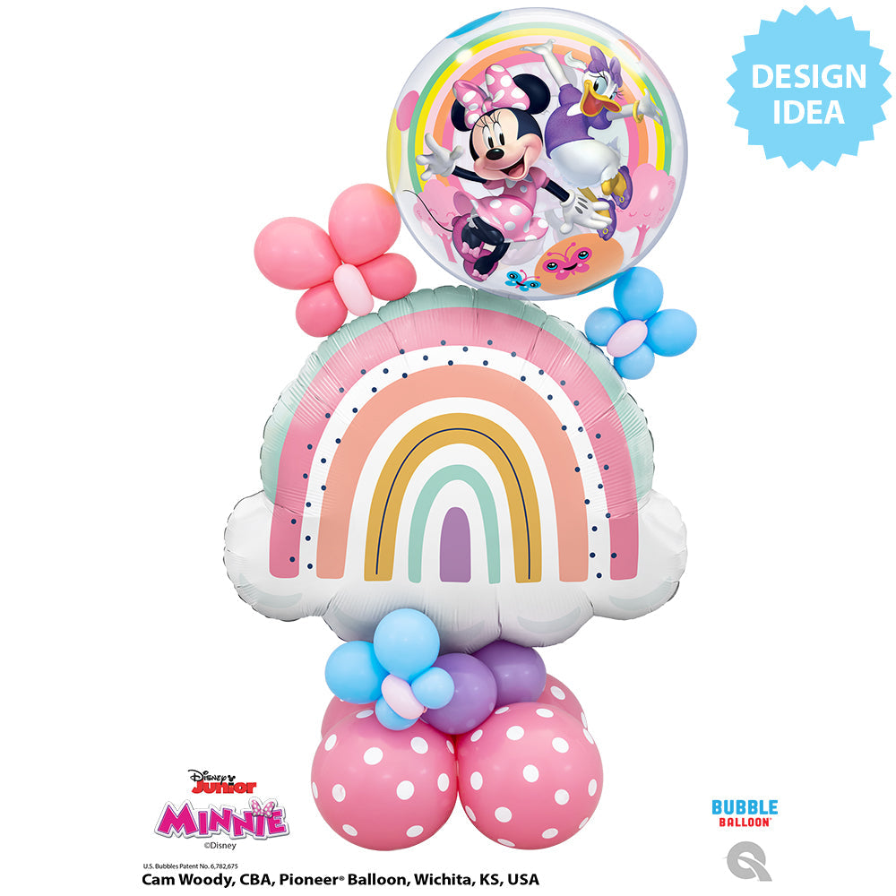 Bubble ballon à plat Minnie 1 an