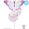 Qualatex 22 inch BUBBLE - MOTHER'S DAY BUTTERFLIES Bubble Balloon 24900-Q