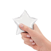Qualatex 4 inch MINI STAR - WHITE (AIR-FILL ONLY) Foil Balloon 22855-Q-U