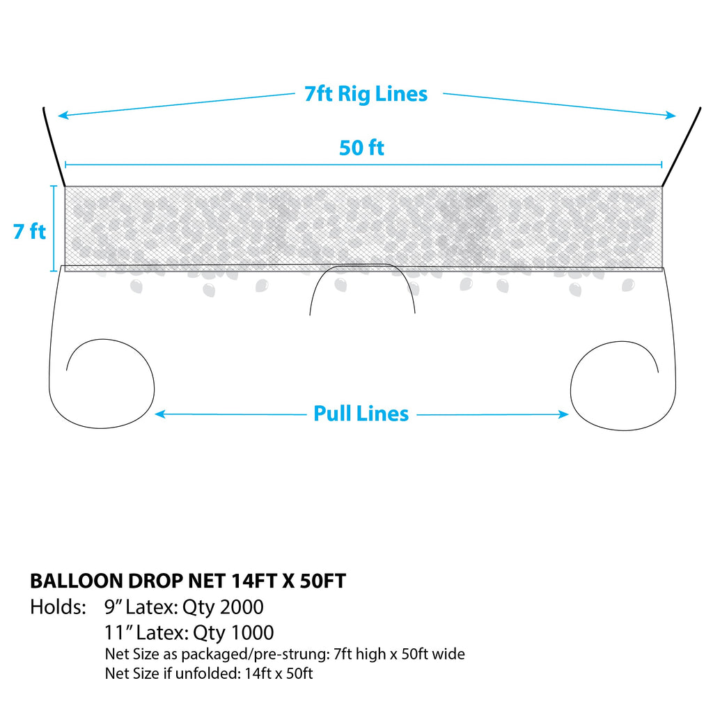 BALLOON NET PRESTRUNG™ - 50ft x 14ft