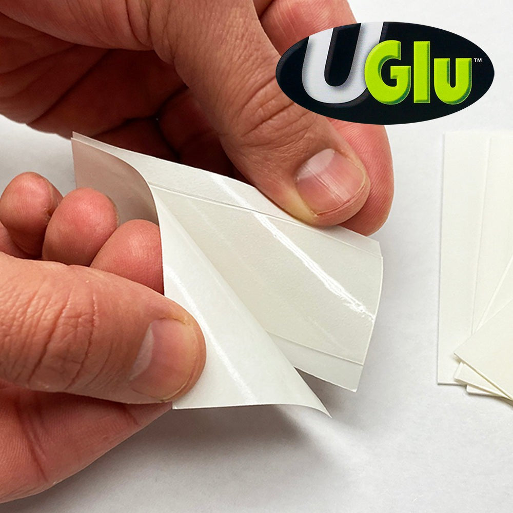 Uglu Adhesive Strips 250/Box - Mess Free Instant