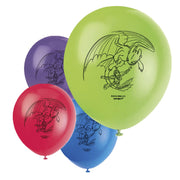 Unique 12 inch HOW TO TRAIN YOUR DRAGON (8 PK) Latex Balloons 79185-UN