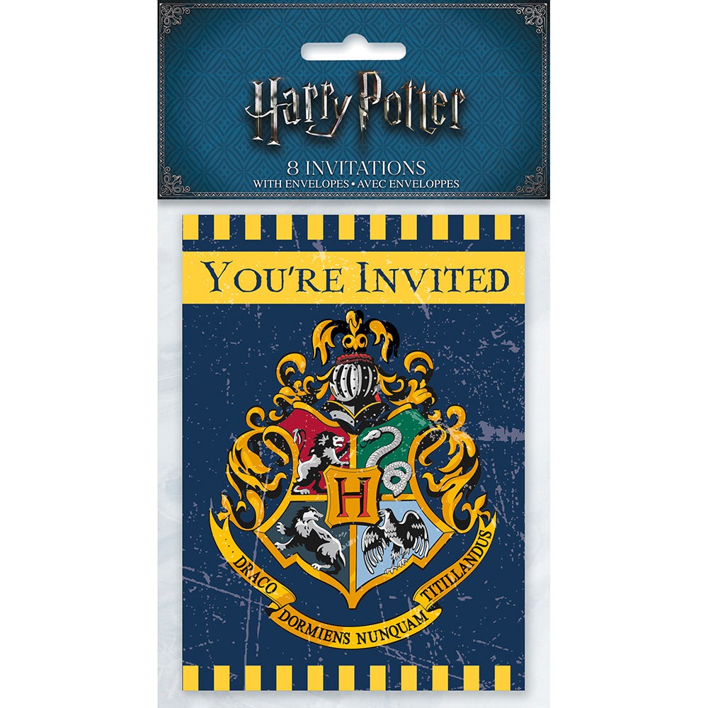 Harry Potter Postcard Invitations 8 Pack - with Seals, Envelopes