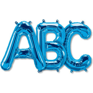 16 inch Small Letters - Blue Balloons - LA Balloons