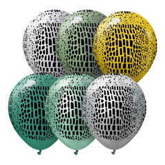 Kalisan Safari Crocodile Print Balloons