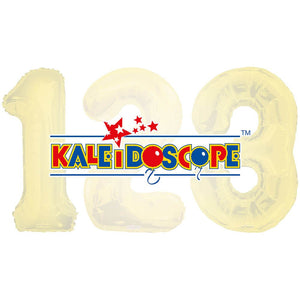 34 inch Kaleidoscope Numbers Balloons - LA Balloons