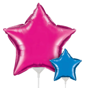 4 inch & 9 inch Star Foil Balloons - LA Balloons
