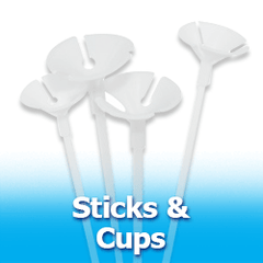 Clear Maxi Cups & Clear 20 Maxi Stick Combo 25ct