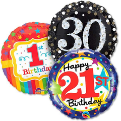 Birthday Age Related Balloons