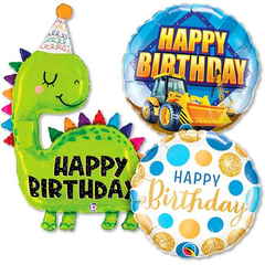 Happy Birthday - Boy Balloons