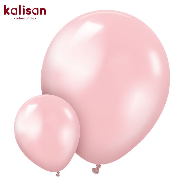 5 Inch Kalisan Metallic Pearl Pink Latex Balloons 10570051