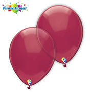 Funsational Crystal Burgundy Latex Balloon Options