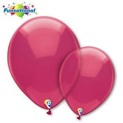 Funsational Crystal Fuchsia Latex Balloon Options