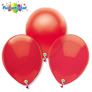 funsational red latex balloons