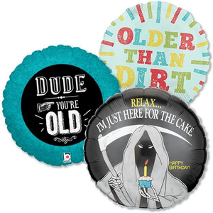 Happy Birthday - Over the Hill Balloons - LA Balloons