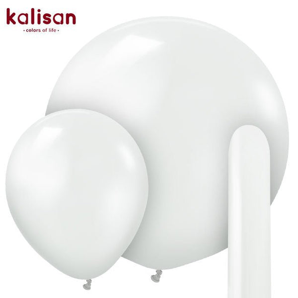 Kalisan Metallic Pearl White - LA Balloons