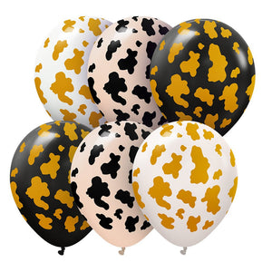 Kalisan Safari Cow Print Balloons - LA Balloons