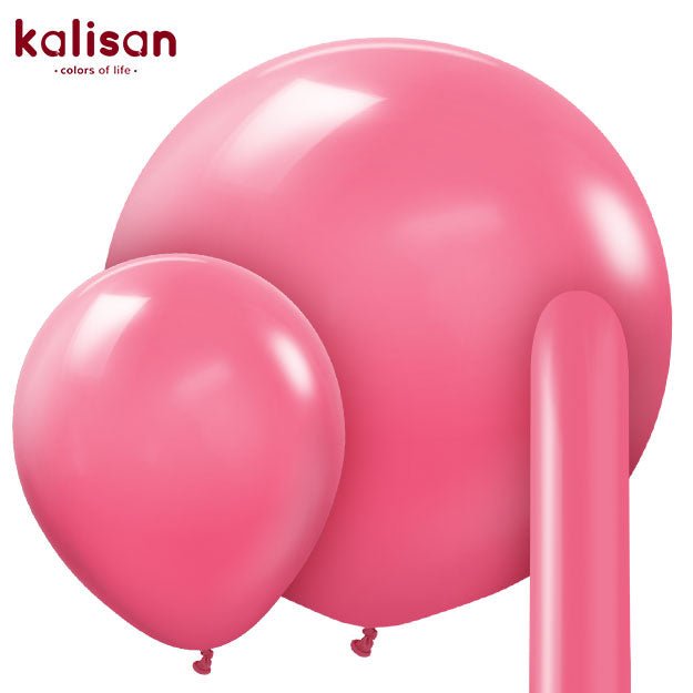 5 Inch Kalisan Standard Fuchsia Latex Balloons 10523211 - LA Balloons