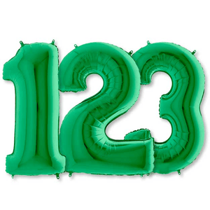 Large Balloon Numbers - Green Balloons - LA Balloons