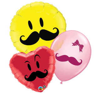 Mustache Balloons - LA Balloons