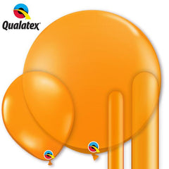 Qualatex Mandarin Orange Latex Balloon Options
